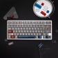 The Galaxy 104+52 PC Clear Backlit Cool Keycaps Set Screen Printing for MX Mechanical Keyboard